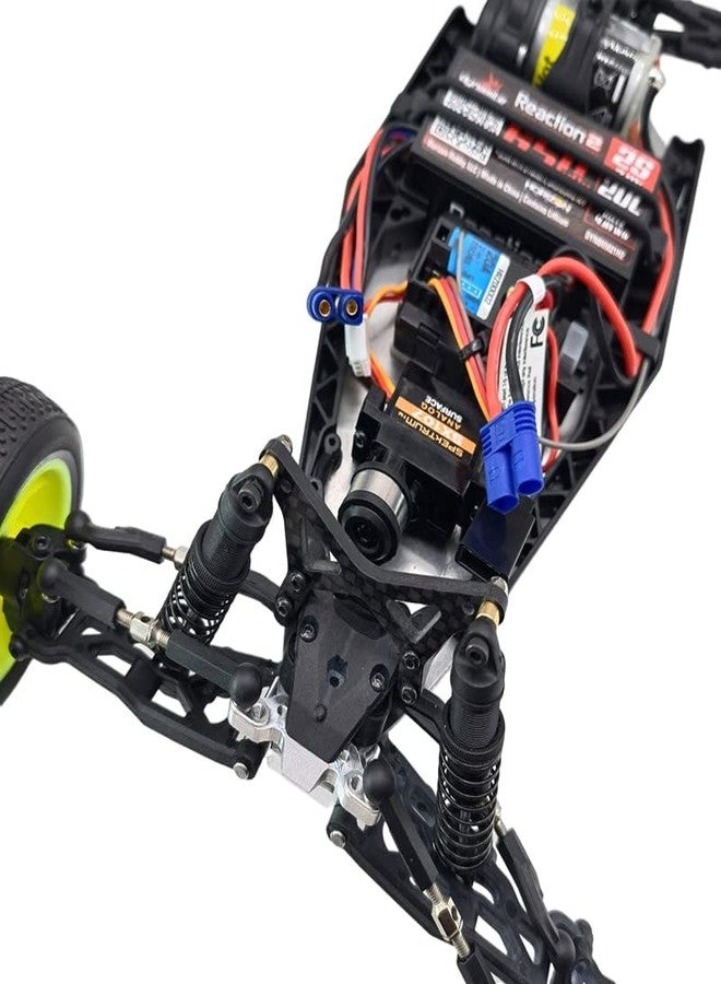 KYX قطع غيار وإكسسوارات ترقية كتلة انحناء العجلات الأمامية المصنوعة من الألومنيوم من KYX Racing لسيارة الزحف التي تعمل بالتحكم عن بعد بمقياس 1/18 من طراز LOSI Mini-B Mini-T Buggy (أسود) - Image 2